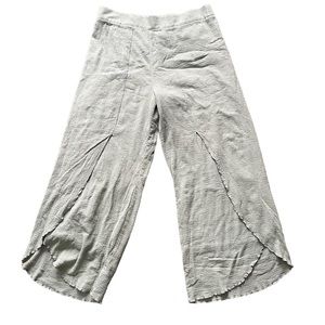 Soft Surroundings Light Green Wide Leg Flowy Pants Size XL women